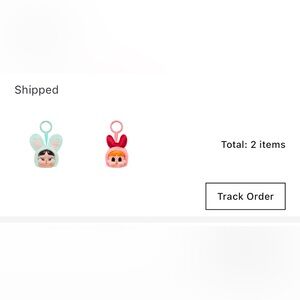 Pink and Orange Stuffed Animal Accessory